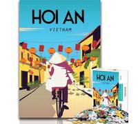 Rompecabezas para Adolescentes: póster de Hoi An, Vietnam, 1000 Piezas, para Adultos y Adolescentes, Juguetes educativos, Juegos antiestrés, decoración única para el hogar y Regalos, 75x50cm