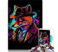 Rompecabezas para Adolescentes: póster del líder de la pandilla Red Fox Rompecabezas para Pasar el rato en casa con Piezas aleatorias Que se entrelazan (tamaño 38x26cm)