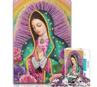 Rompecabezas para Adolescentes: Retrato de María la Madre, 1000 Piezas, para Adultos y Adolescentes, Entrena tu Cerebro y Tus Manos, Regalo de cumpleaños, 50x75cm