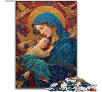 Rompecabezas para Adolescentes: Retrato de María la Madre, Apto para Mayores de 14 años, Juegos educativos, Regalos de Amigo Invisible tamaño 50x75cm