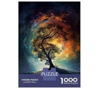 Rompecabezas para Adolescentes Rompecabezas De 1000 Piezas A Galaxy Tree Juegos Relajantes Desafío Difícil Actividades Divertidas En Casa 70x50cm/1000pcs
