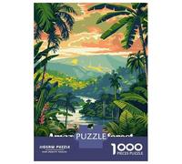 Rompecabezas Para Adolescentes Rompecabezas De 1000 Piezas Amazon Rainforest Colombia Illustration Rompecabezas Para Adultos Juego De Ingenio Análisis Y Lógica Juego Desafiante Regalos 52x38cm/1000pcs