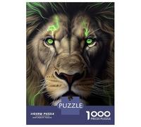 Rompecabezas para Adolescentes Rompecabezas De 1000 Piezas Angry Lion Lightning Juegos Relajantes Desafío Difícil Actividades Divertidas En Casa 38x26cm/1000pcs