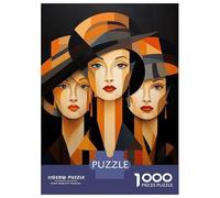 Rompecabezas para Adolescentes Rompecabezas De 1000 Piezas Art Deco Women's Fashion-2 Rompecabezas para Adultos Juego De Ingenio Análisis Y Lógica Juego Desafiante Regalos 70x50cm/1000pcs