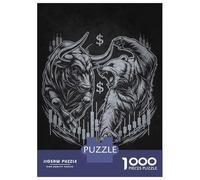 Rompecabezas Para Adolescentes Rompecabezas De 1000 Piezas Bull Vs Bear Stock Market - Forex, Day Trader, Trading Rompecabezas Para Adultos Juego Práctico Corte De Precisión Reducción Del Estrés Regal