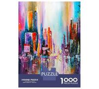 Rompecabezas para Adolescentes Rompecabezas De 1000 Piezas City in Sunset Light Rompecabezas para Adultos Juego Práctico Corte De Precisión Reducción del Estrés Regalos 52x38cm/1000pcs