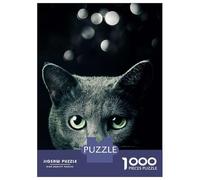 Rompecabezas para Adolescentes Rompecabezas De 1000 Piezas Cool Cat Face Poster Rompecabezas para Adultos Juego Práctico Corte De Precisión Reducción del Estrés Regalos 70x50cm/1000pcs