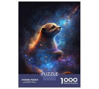 Rompecabezas para Adolescentes Rompecabezas De 1000 Piezas Cosmic Otter Juegos Relajantes Desafío Difícil Actividades Divertidas En Casa 38x26cm/1000pcs