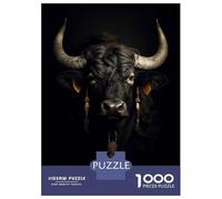 Rompecabezas para Adolescentes Rompecabezas De 1000 Piezas Dark Gold Yak Animal Rompecabezas para Adultos Juego Práctico Corte De Precisión Reducción del Estrés Regalos 38x26cm/1000pcs
