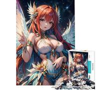 Rompecabezas para Adolescentes Rompecabezas de 1000 Piezas de Chica Anime angelical para Adultos Juegos Divertidos para Mejorar la Memoria cumpleaños y Navidad (tamaño 38x26cm)