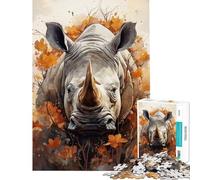 Rompecabezas para Adolescentes Rompecabezas de 1000 Piezas del Unicornio de África para Adultos Juegos Divertidos Que mejoran la Memoria Juegos desafiantes Regalos (tamaño 38x26cm)