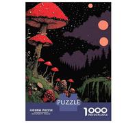 Rompecabezas para Adolescentes Rompecabezas De 1000 Piezas Enchanted Mushroom Forest Rompecabezas para Adultos Juego Práctico Corte De Precisión Reducción del Estrés Regalos 70x50cm/1000pcs