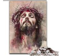 Rompecabezas para Adolescentes, Rompecabezas de 1000 Piezas, Jesús Ayuda al Cerebro a ejercitar, Juguetes adictivos para Cultivar la Paciencia, decoración de Pared, 26x38cm