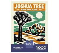 Rompecabezas para Adolescentes Rompecabezas De 1000 Piezas Joshua Tree National Park Poster Rompecabezas para Adultos Juego Práctico Corte De Precisión Reducción del Estrés Regalos 70x50cm/1000pcs