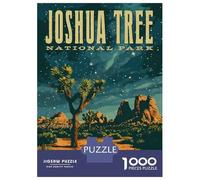 Rompecabezas para Adolescentes Rompecabezas De 1000 Piezas Joshua Tree National Park Vintage Rompecabezas para Adultos Juego De Ingenio Análisis Y Lógica Juego Desafiante Regalos 70x50cm/1000pcs