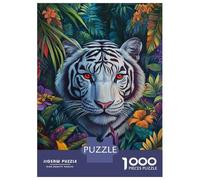 Rompecabezas para Adolescentes Rompecabezas De 1000 Piezas Jungle Tiger Majesty Rompecabezas para Adultos Juego Práctico Corte De Precisión Reducción del Estrés Regalos 38x26cm/1000pcs