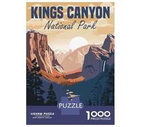 Rompecabezas para Adolescentes Rompecabezas De 1000 Piezas Kings Canyon National Park Rompecabezas para Adultos Juego De Ingenio Una Obra De Arte Ayuda A Ejercitar El Cerebro 52x38cm/1000pcs