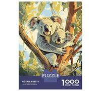 Rompecabezas para Adolescentes Rompecabezas De 1000 Piezas Koala Family Juegos Relajantes Desafío Difícil Actividades Divertidas En Casa 70x50cm/1000pcs