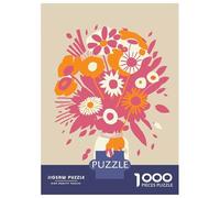 Rompecabezas para Adolescentes Rompecabezas De 1000 Piezas Luna Bouquet of Flowers Rompecabezas para Adultos Juego Práctico Corte De Precisión Reducción del Estrés Regalos 70x50cm/1000pcs