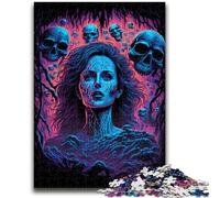 Rompecabezas para Adolescentes, Rompecabezas de 1000 Piezas, Miedo a lo Desconocido, diseño Vibrante y único, Experiencia Relajante y desafiante, 50x75cm