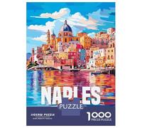 Rompecabezas para Adolescentes Rompecabezas De 1000 Piezas Naples Italy Rompecabezas para Adultos Juego De Ingenio Análisis Y Lógica Juego Desafiante Regalos 70x50cm/1000pcs