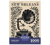 Rompecabezas para Adolescentes Rompecabezas De 1000 Piezas New Orleans Music Night 1965 Rompecabezas para Adultos Juego De Ingenio Análisis Y Lógica Juego Desafiante Regalos 38x26cm/1000pcs