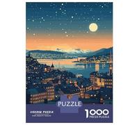 Rompecabezas para Adolescentes Rompecabezas De 1000 Piezas Oslo, Norway Cityscape at Night Juegos Relajantes Desafío Difícil Actividades Divertidas En Casa 38x26cm/1000pcs