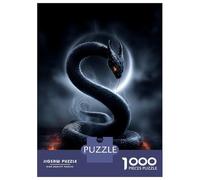 Rompecabezas Para Adolescentes Rompecabezas De 1000 Piezas Serpent of The Veil - Flamebound Lunar Coil Rompecabezas Para Adultos Juego Práctico Corte De Precisión Reducción Del Estrés Regalos 70x50cm/