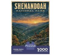 Rompecabezas para Adolescentes Rompecabezas De 1000 Piezas Shenandoah National Park Vintage Rompecabezas para Adultos Juego De Ingenio Análisis Y Lógica Juego Desafiante Regalos 38x26cm/1000pcs