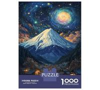 Rompecabezas para Adolescentes Rompecabezas De 1000 Piezas Starry Mountain Glow Rompecabezas para Adultos Juego Práctico Corte De Precisión Reducción del Estrés Regalos 70x50cm/1000pcs