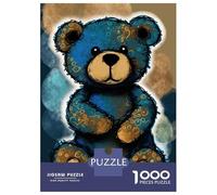 Rompecabezas para Adolescentes Rompecabezas De 1000 Piezas Teddy Bear Style 3 Juegos Relajantes Desafío Difícil Actividades Divertidas En Casa 38x26cm/1000pcs