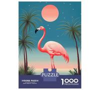 Rompecabezas para Adolescentes Rompecabezas De 1000 Piezas Tropical Pink Flamingo 03 Rompecabezas para Adultos Juego De Ingenio Una Obra De Arte Ayuda A Ejercitar El Cerebro 70x50cm/1000pcs