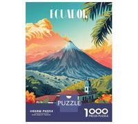 Rompecabezas para Adolescentes Rompecabezas De 1000 Piezas Volcano in Ecuador Juegos Relajantes Desafío Difícil Actividades Divertidas En Casa 52x38cm/1000pcs