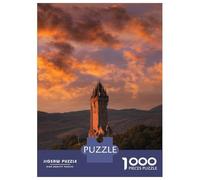 Rompecabezas para Adolescentes Rompecabezas De 1000 Piezas Wallace Monument Stirling Juegos Relajantes Desafío Difícil Actividades Divertidas En Casa 38x26cm/1000pcs
