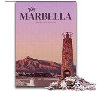 Rompecabezas para Adolescentes, Rompecabezas de 2000 Piezas, Visita Marbella, para aliviar el estrés, Pasar el rato, interacción Entre Padres e Hijos, 70x100cm