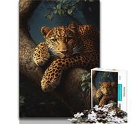 Rompecabezas para Adolescentes Rompecabezas de Guepardo en la Selva 1000 Piezas Juguetes educativos interacción Entre Padres e Hijos (50x75cm)