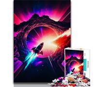 Rompecabezas para Adolescentes: Rompecabezas de Historias de Naves espaciales Juguetes de Entretenimiento Familiar con póster a Juego y Hoja de Trivia de 38x26cm