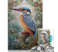 Rompecabezas para Adolescentes Rompecabezas de Martín Pescador para Adultos 1000 Piezas Juguete Educativo Intelectual descompresor Regalo de Amigo Secreto 50x75cm