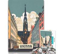 Rompecabezas para Adolescentes, Rompecabezas de Viena de 1000 Piezas para Adultos, Juguetes desafiantes para Regalar a Toda la Familia, 75x50cm