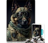 Rompecabezas para Adolescentes: Rompecabezas de War Dog para Adultos 1000 Piezas con póster y Hoja de Trivia a Juego para Mayores de 14 años (26x38cm)