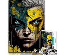 Rompecabezas para Adolescentes Rostro de un héroe 1000 Piezas Juguetes educativos interacción Entre Padres e Hijos (50x75cm)