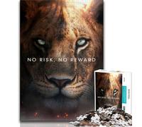 Rompecabezas para Adolescentes: sin Riesgo sin recompensa 1000 Piezas Juego Familiar para aliviar el estrés desafío difícil Grandes Regalos y Juguetes 26x38cm