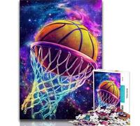 Rompecabezas para Adolescentes, Tiro al Baloncesto, Juguetes educativos de Aprendizaje, Juegos Familiares, Juego Educativo para cumpleaños, Navidad, 75x50cm