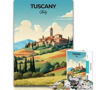 Rompecabezas para Adolescentes, Toscana, Italia, impresión de Viaje, Rompecabezas para Adultos, 1000 Piezas, Juguetes, Juegos educativos, interacción Entre Padres e Hijos, 26x38cm
