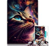 Rompecabezas para Adolescentes Trippin on Whiskers Cat Rompecabezas de 1000 Piezas para Adultos y Adolescentes Juguetes educativos Juegos antiestrés colección de Artistas Bellas Artes (38x26cm)