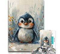 Rompecabezas para Adolescentes: un Lindo pingüino bebé, Toda la Familia Apto para niños de 14 años (tamaño 38x26cm)