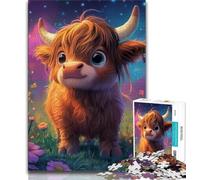 Rompecabezas para Adolescentes: un Lindo Rompecabezas de bebé Yak para Adolescentes, Ideal para Disfrutar en Familia en casa, Regalo de cumpleaños o de Viaje (tamaño 38x26cm)