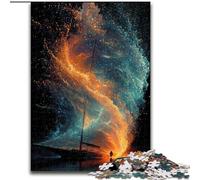 Rompecabezas para Adolescentes: Un pequeño Barco en la Galaxia Juguetes educativos, Juegos para aliviar el estrés y fomentar el Amor en Pareja tamaño 50x75cm