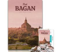 Rompecabezas para Adolescentes Visita Comenzó Rompecabezas para Adultos 1000 Piezas, Juguetes Juegos educativos Alivio del estrés Interacción Entre Padres e Hijos 26x38cm