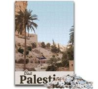 Rompecabezas para Adolescentes: Visita Palestina, un Juego desafiante y Familiar, decoración de Pared, cumpleaños y Navidad (tamaño 38x26cm)